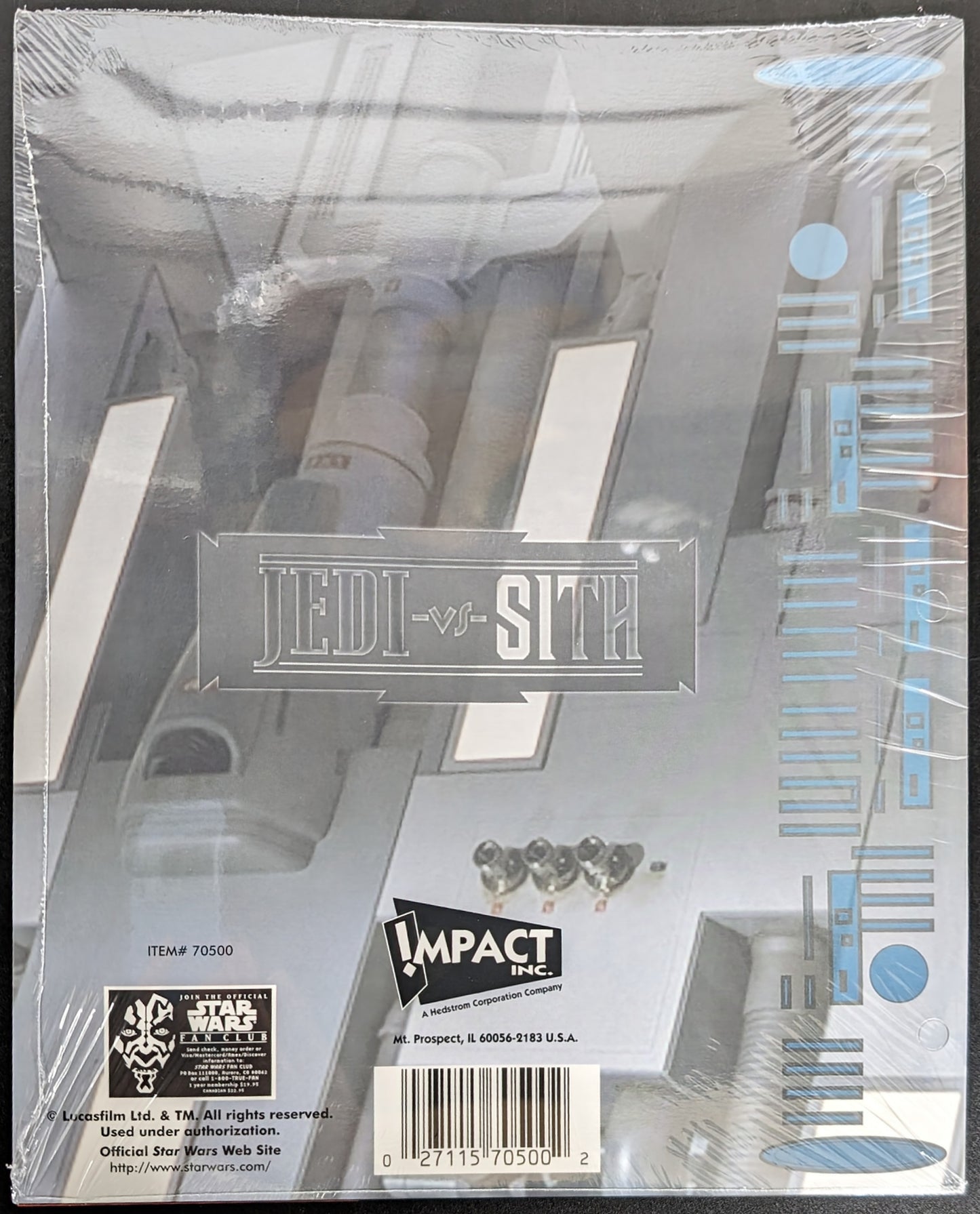1999 Impact Star Wars Episode 1 Jedi vs Sith 2 Pocket School Portfolio