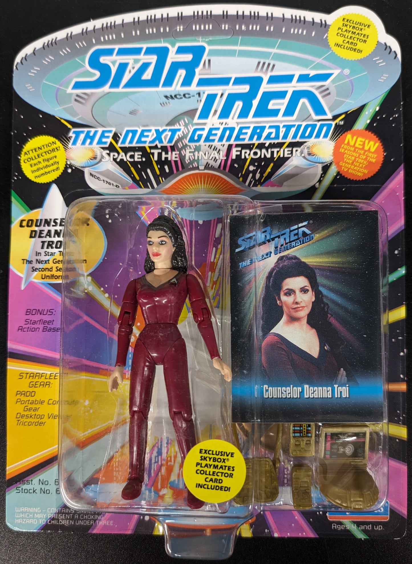 1993 Playmates Star Trek The Next Generation Counselor Deanna Troi