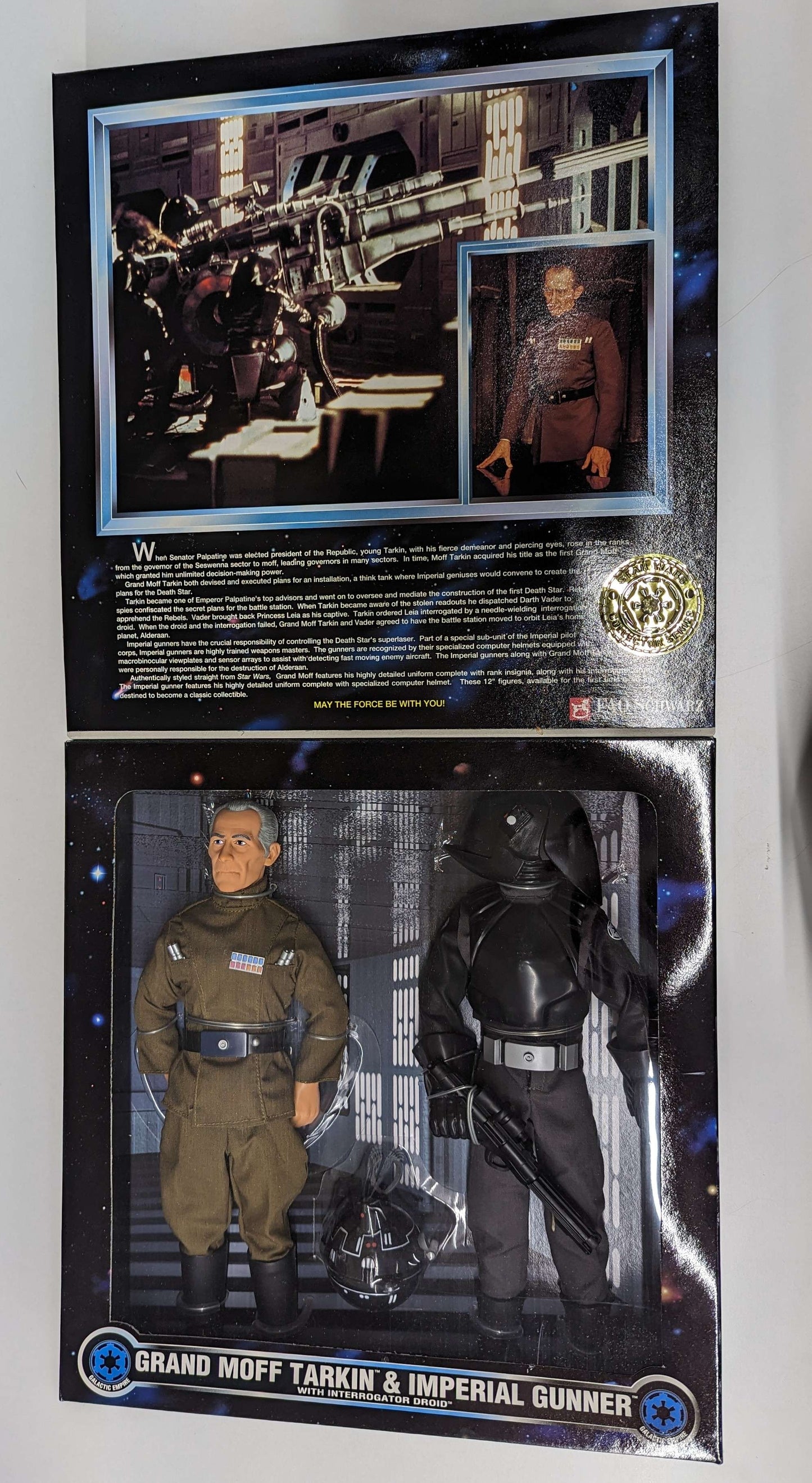 1997 Hasbro Star Wars Collector Series Grand Moff Tarkin & Imperial Gunner w/ Interrogator Droid