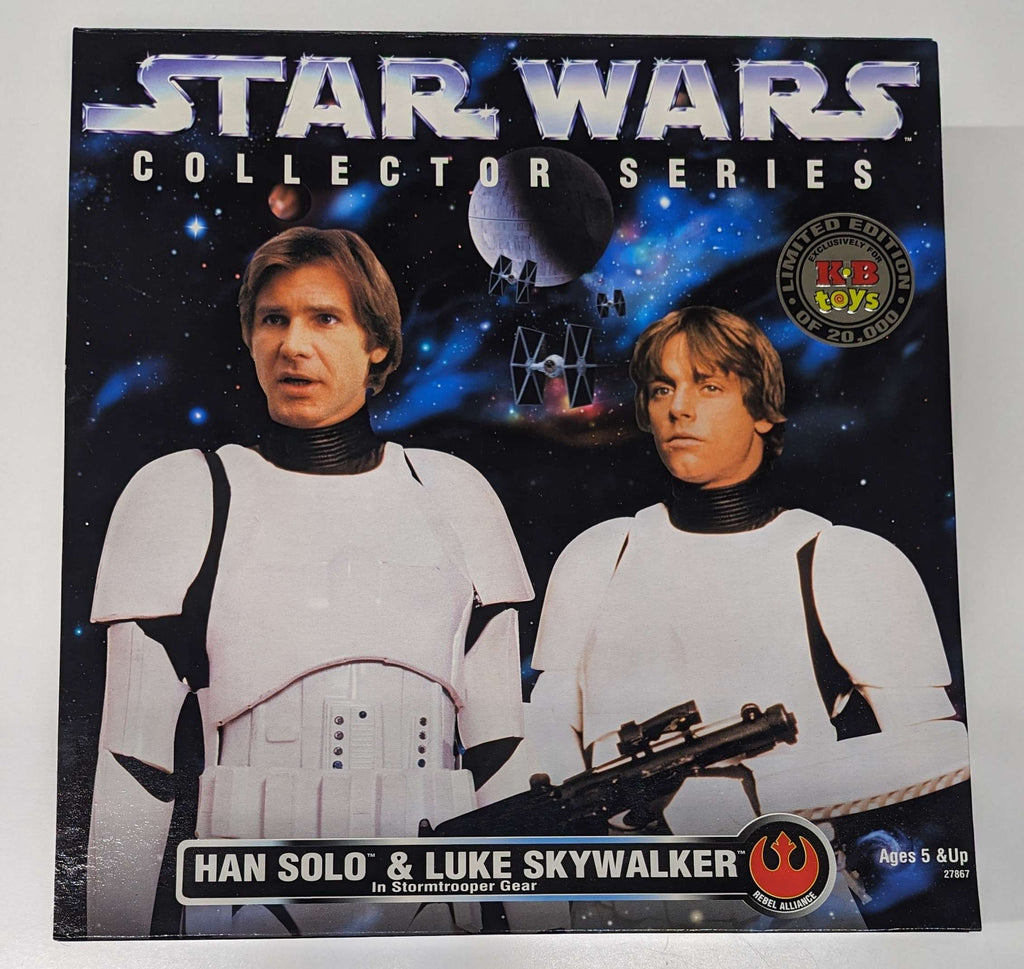 1997 Hasbro Star Wars Collector Series Han Solo u0026 Luke Skywalker