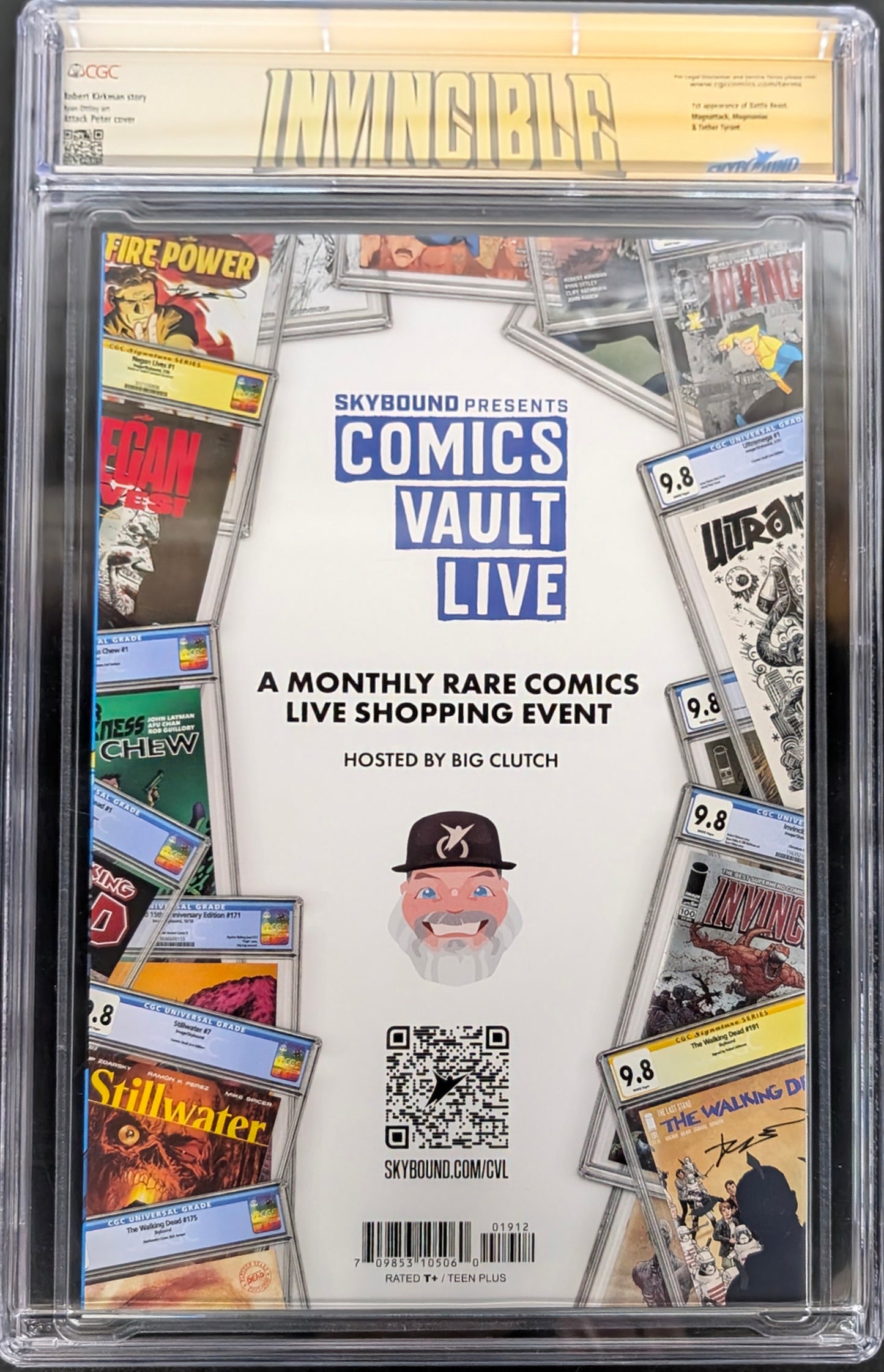 Invincible #19 2nd Print CGC 9.8 Signed by Kirkman, Ottley & Walker 1st Battle Beast
