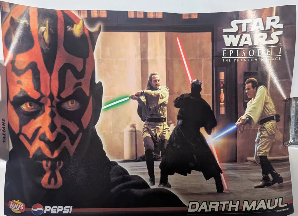 Star Wars Episode 1 Lays/Pepsi Promotional Poster (Set of 4)