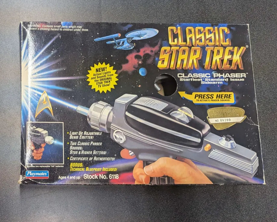 1994 Playmates Classic Star Trek Phaser (Used)