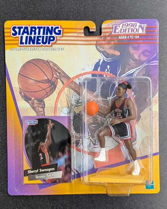 Starting Lineup 1998 Edition Sheryl Swoopes Texas Tech Toy Figure