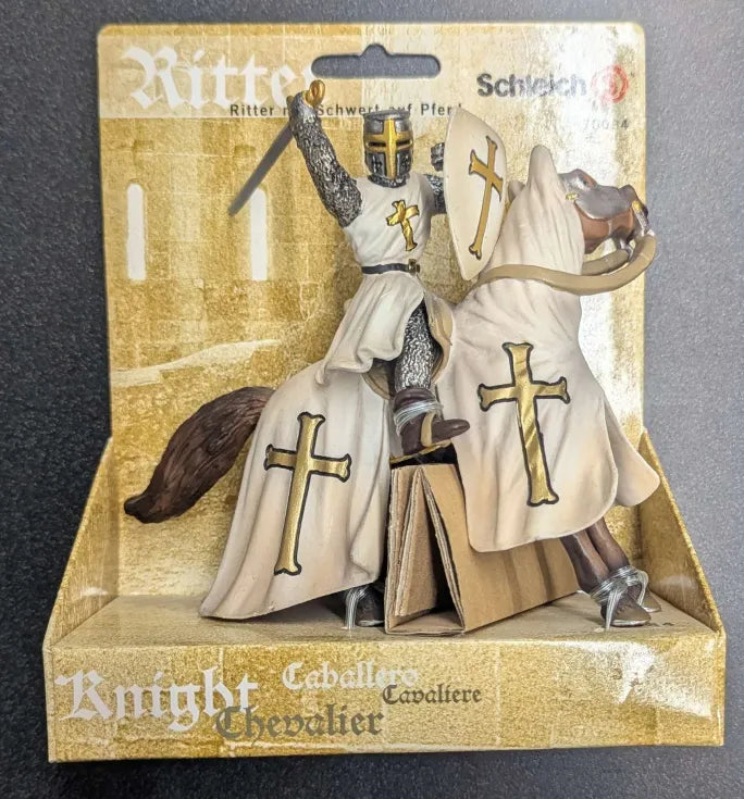 Schleich Ritter 70034 Ritter mit Schwert auf Pferd Toy Figure