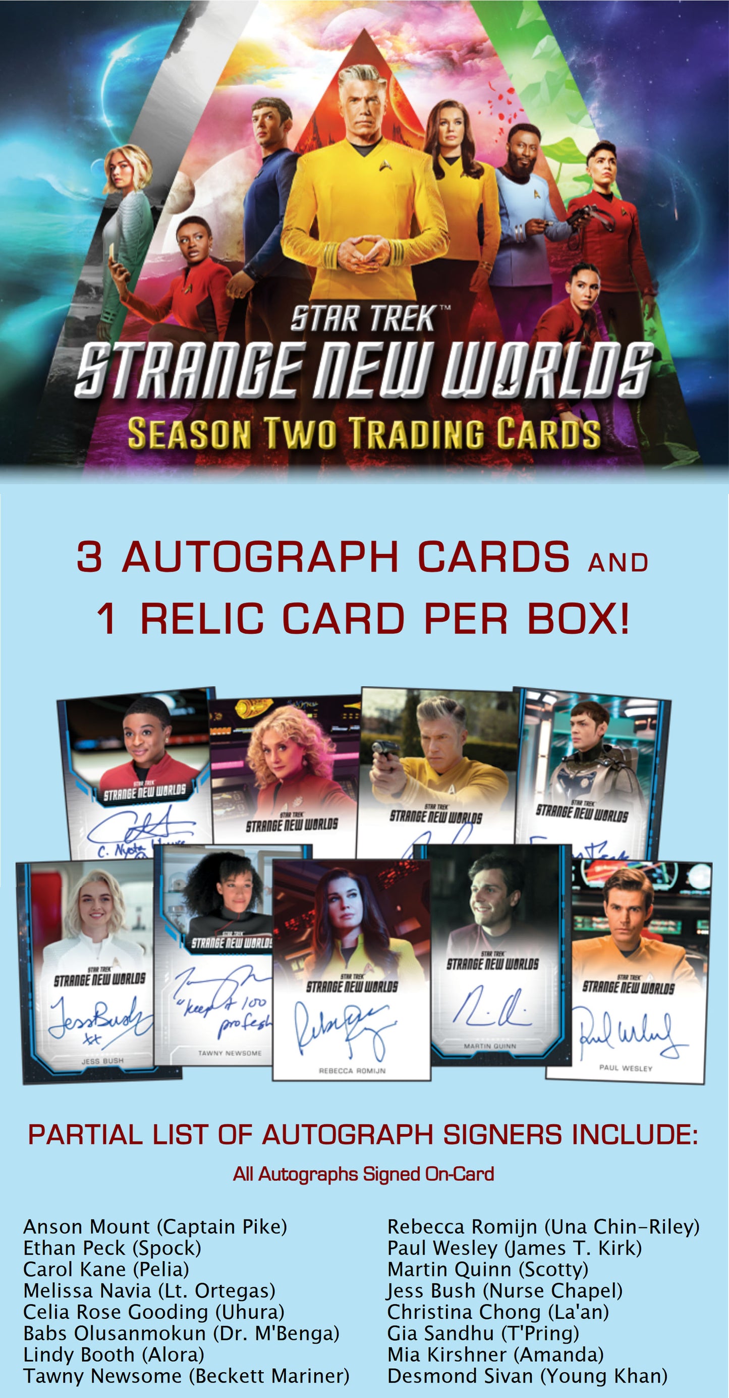 2025 Rittenhouse Star Trek Strange New Worlds Season 2 Hobby Box ***PRE-ORDER***