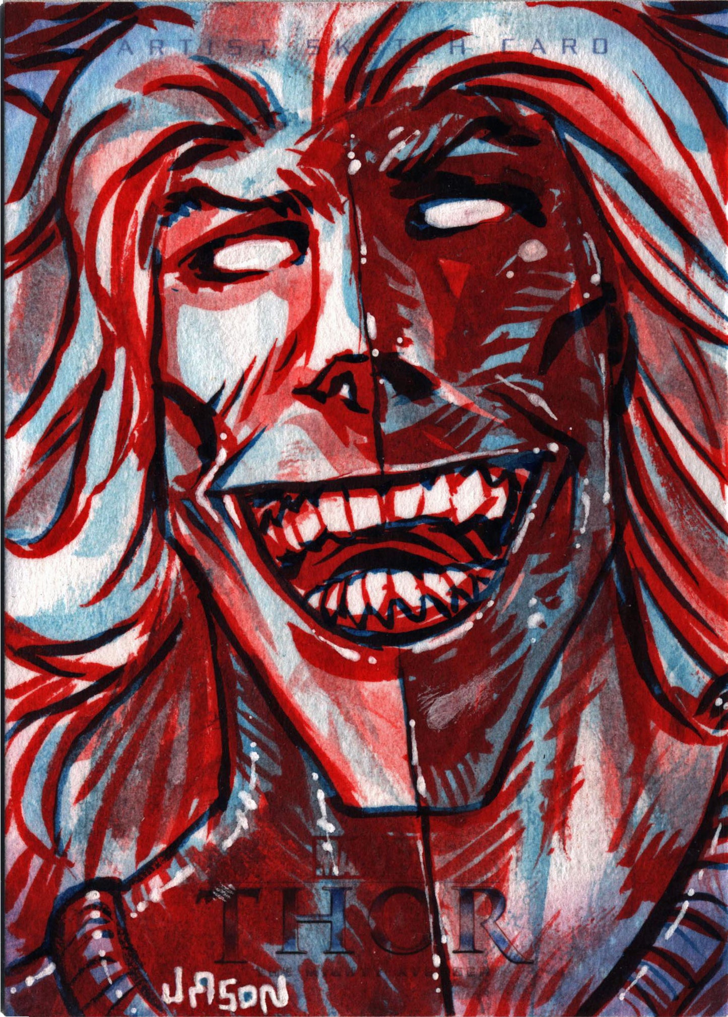 Thor Movie Sketch Card by Jason Keith Phillips
