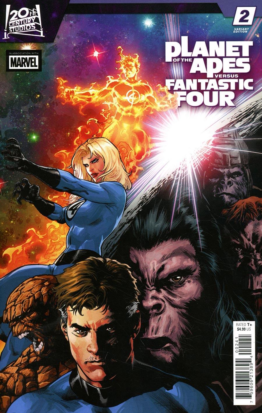 Planet Of The Apes vs. Fantastic Four #2 Carlo Pagulayan Versus Variant