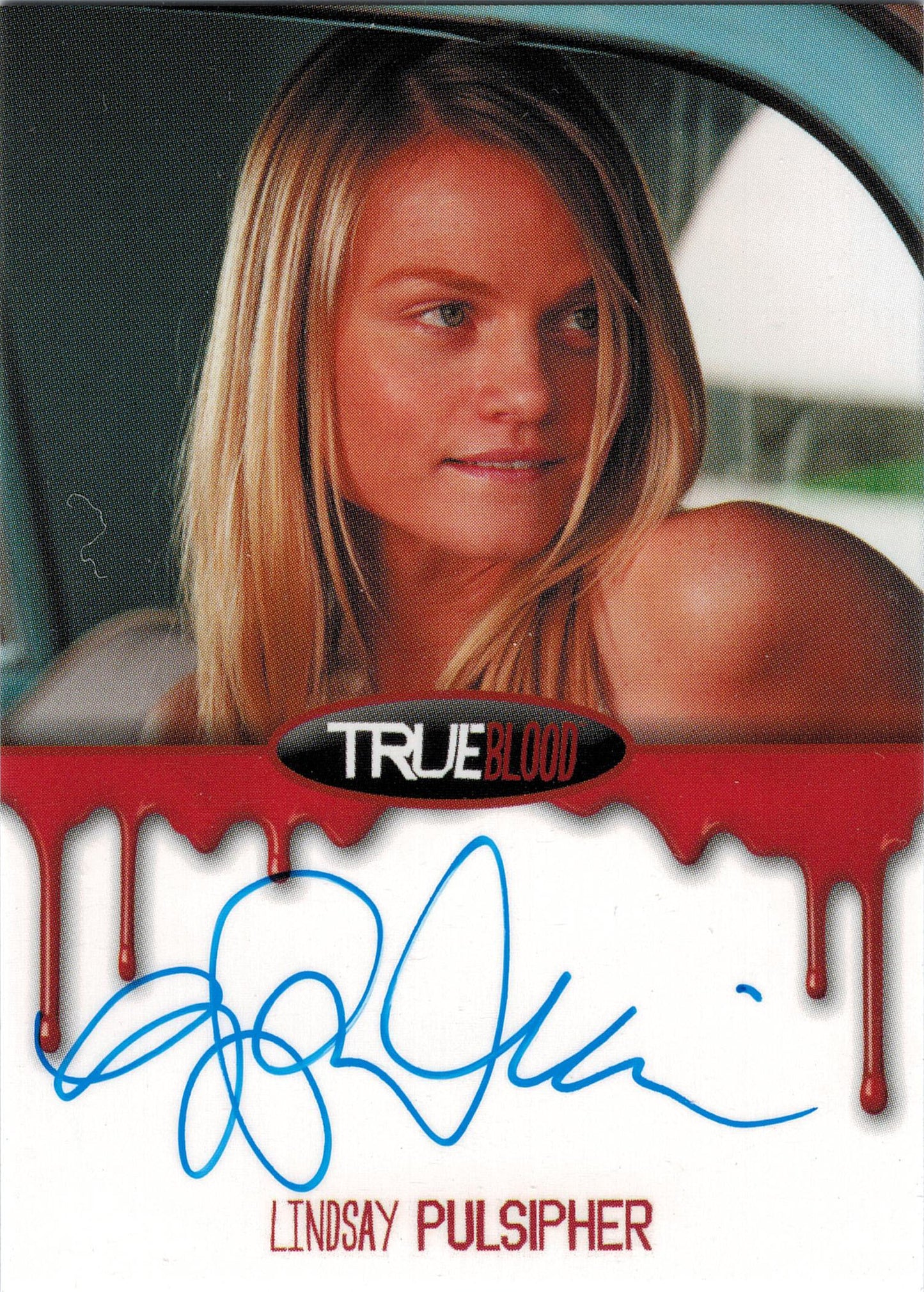 True Blood Premiere Edition Autograph Card by Lindsay Pulsipher as Crystal