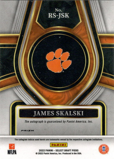 Panini Select Draft Picks 2022 Red Prizm Autograph Card RS-JSK James S