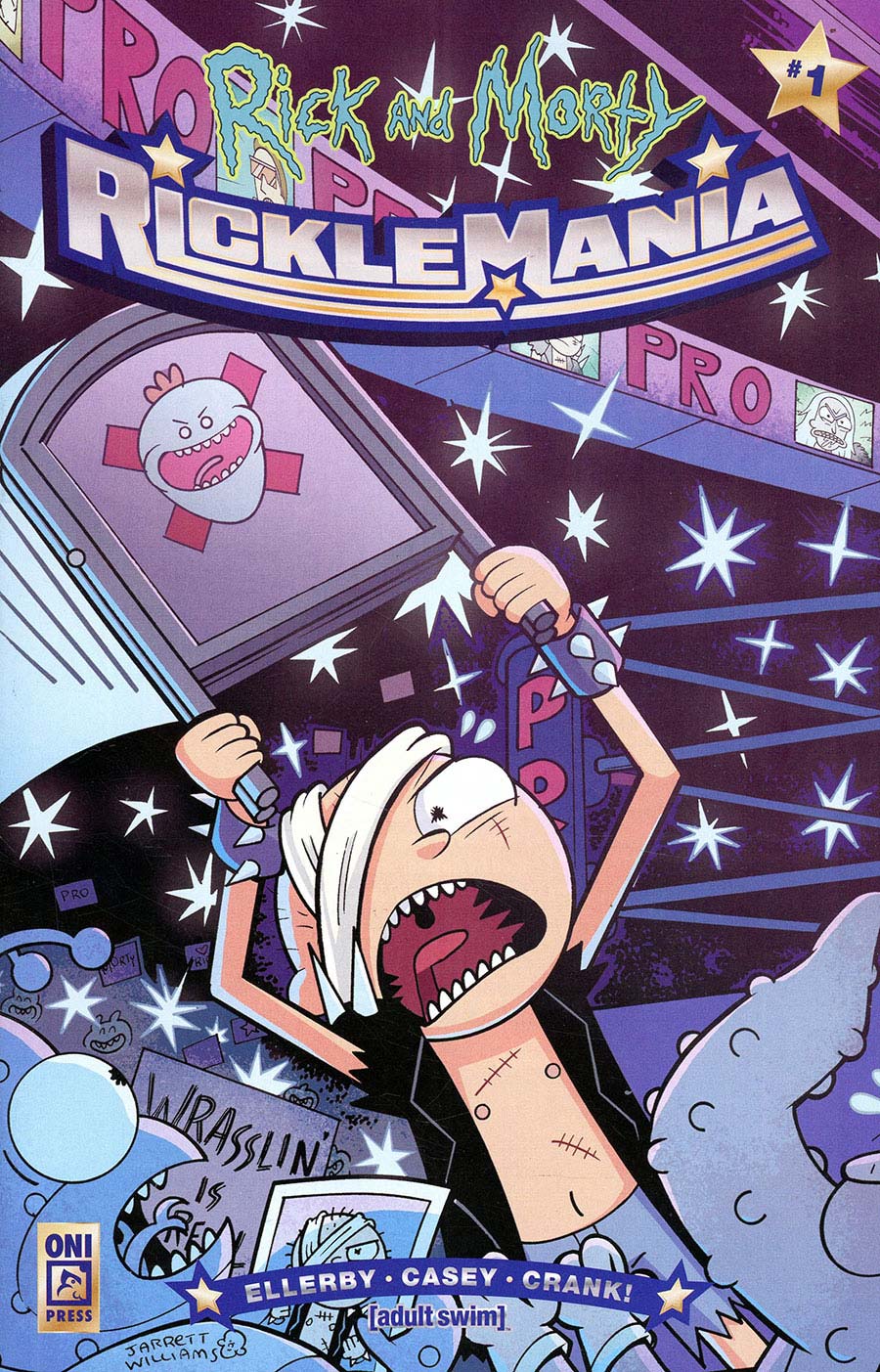 Rick And Morty Ricklemania #1 (Of 4) Cover C Jarrett Williams & Hank Jones Interlocking Variant