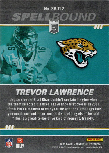 Panini Donruss Elite Football 2022 Spellbound Insert Card SB-TL2 T Lawrence