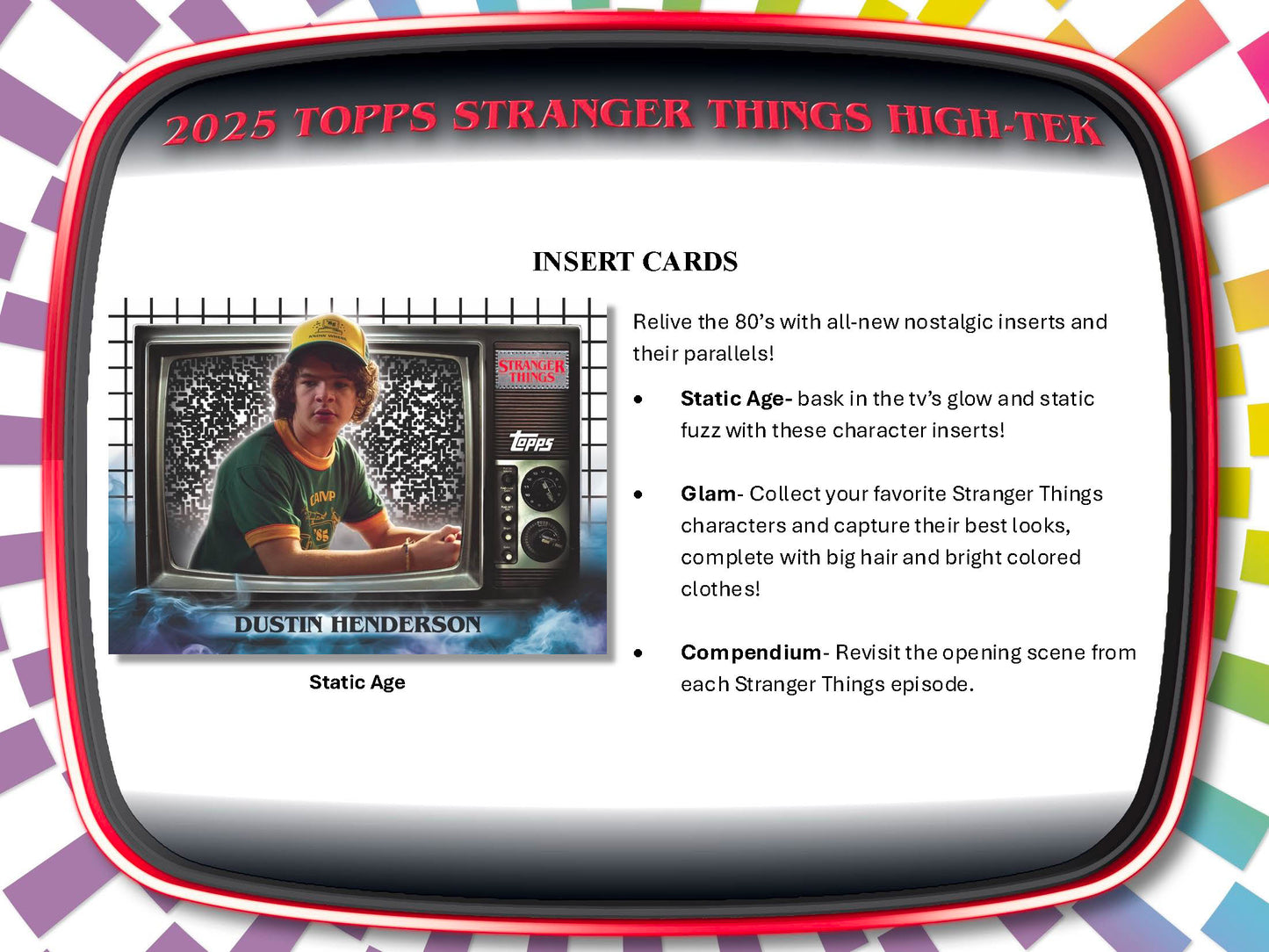 Topps 2025 Stranger Things High Tek Hobby Box