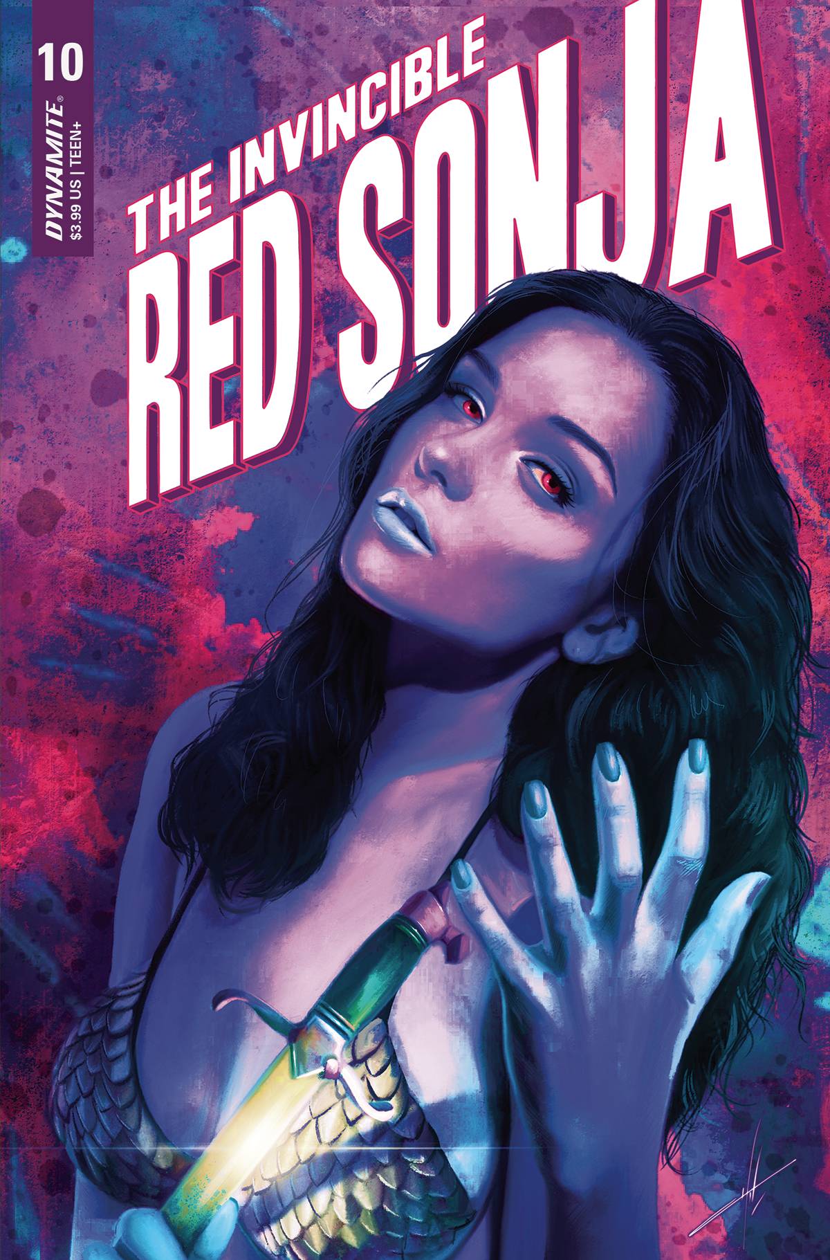 Invincible Red Sonja #10 Cover O Foc Cohen Ultraviolet