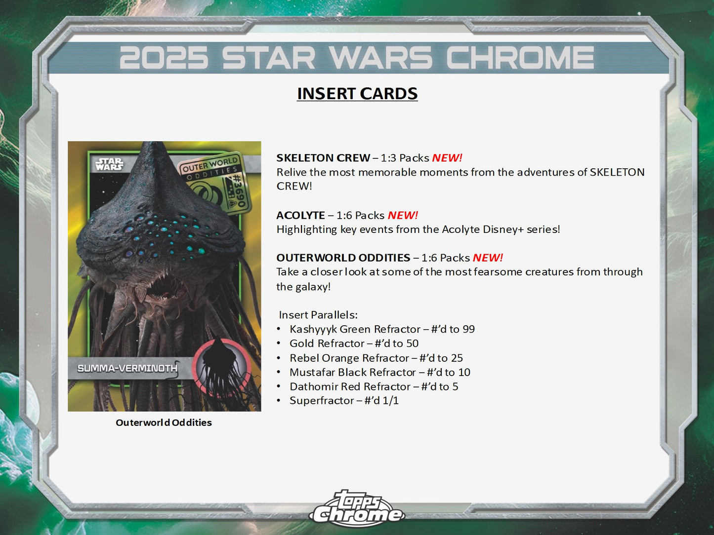 2025 Topps Star Wars Chrome Hobby Box