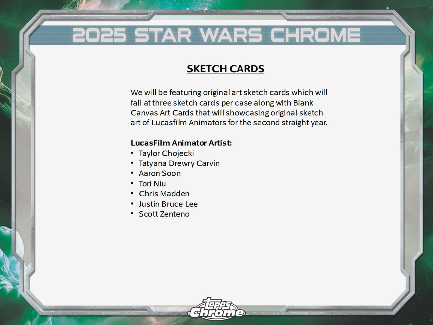 2025 Topps Star Wars Chrome Galaxy Hobby Box