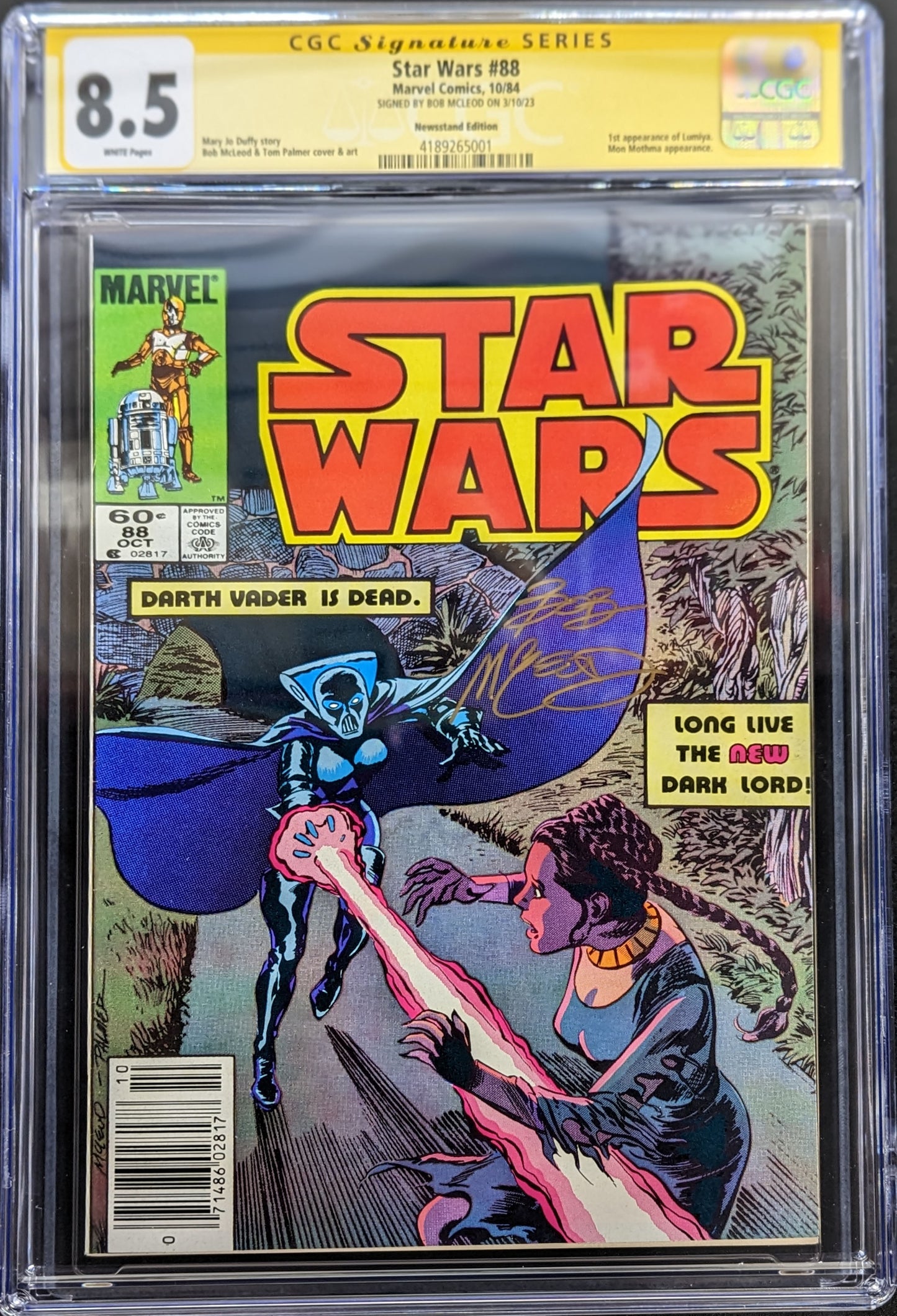 Star Wars #88 (1984) CGC 8.5 Signed by Bob McLeod