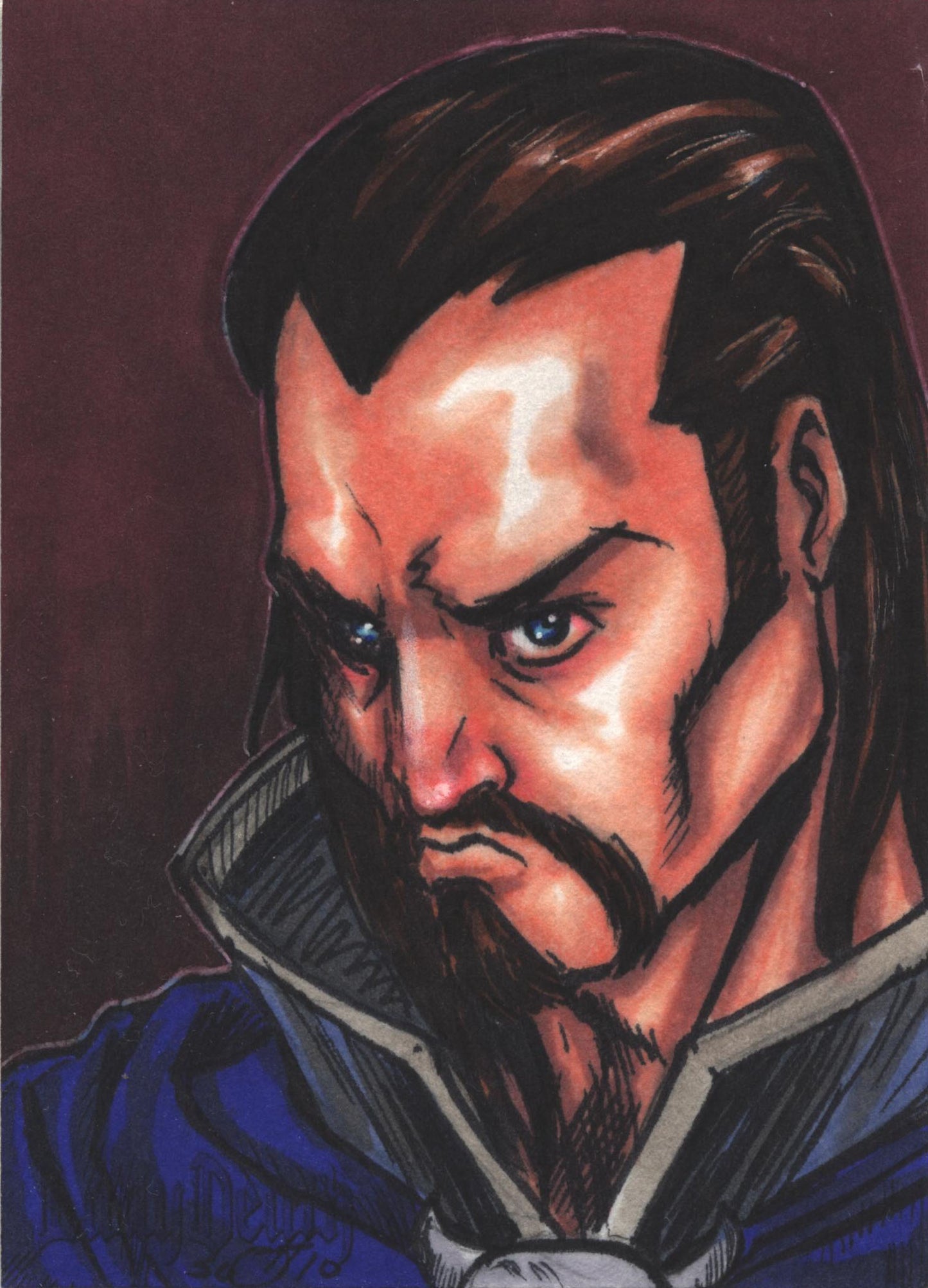 2011 5finity Lady Death Sketch Card by Tony Scott