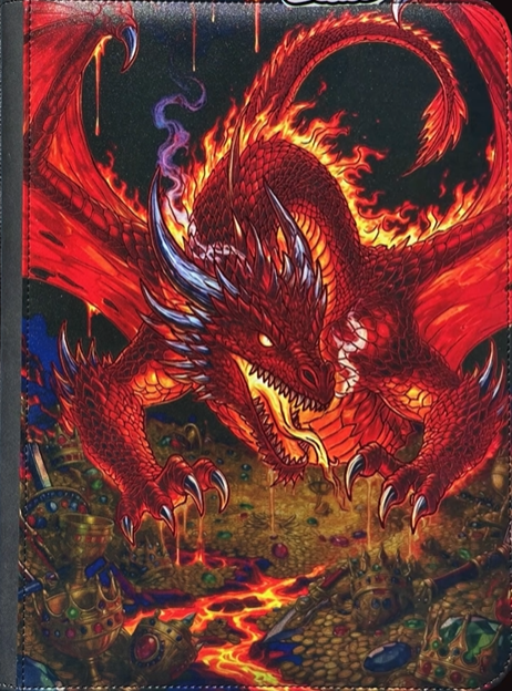 Maggot Labs™ 9-Pocket Zippered Binder - Crimson Horde Tyrant