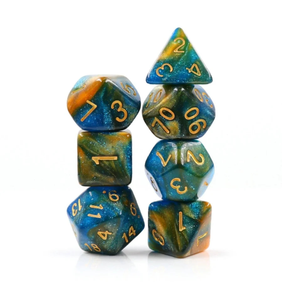 Foam Brain RPG Dice Set - River at Dusk