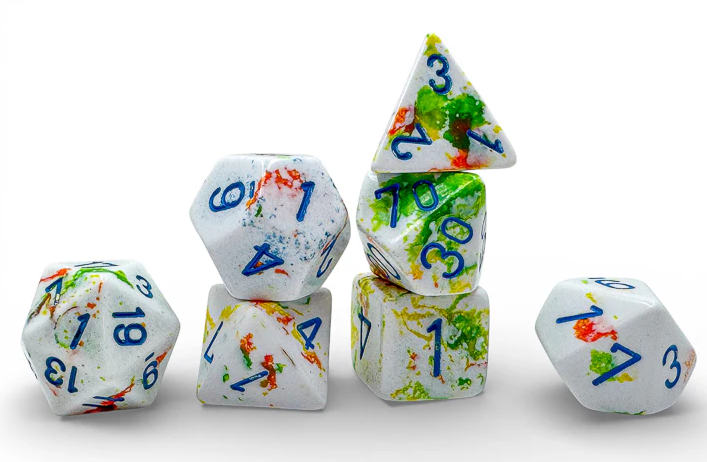 Chessex: Polyhedral 7-Die Set - Breezy/Blue
