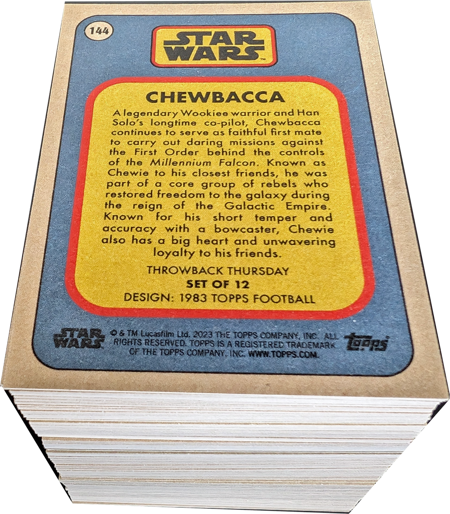 2023 Topps Star Wars Throwback Thursday Complete 144 Card Set