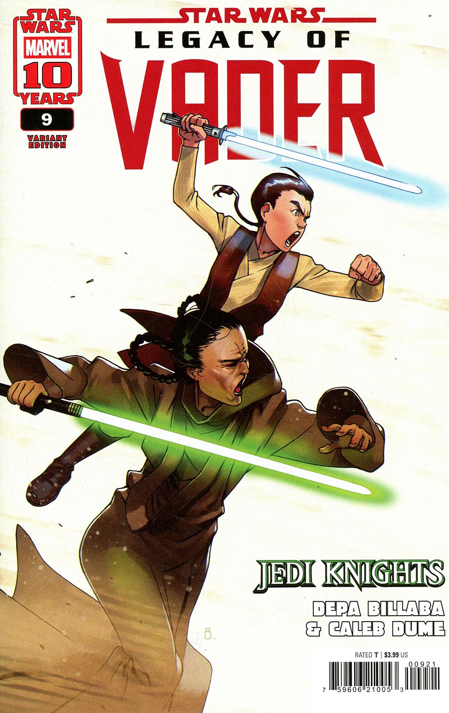 Star Wars: Legacy Of Vader #9 Bengal Depa Billaba & Caleb Dume Jedi Knights Variant