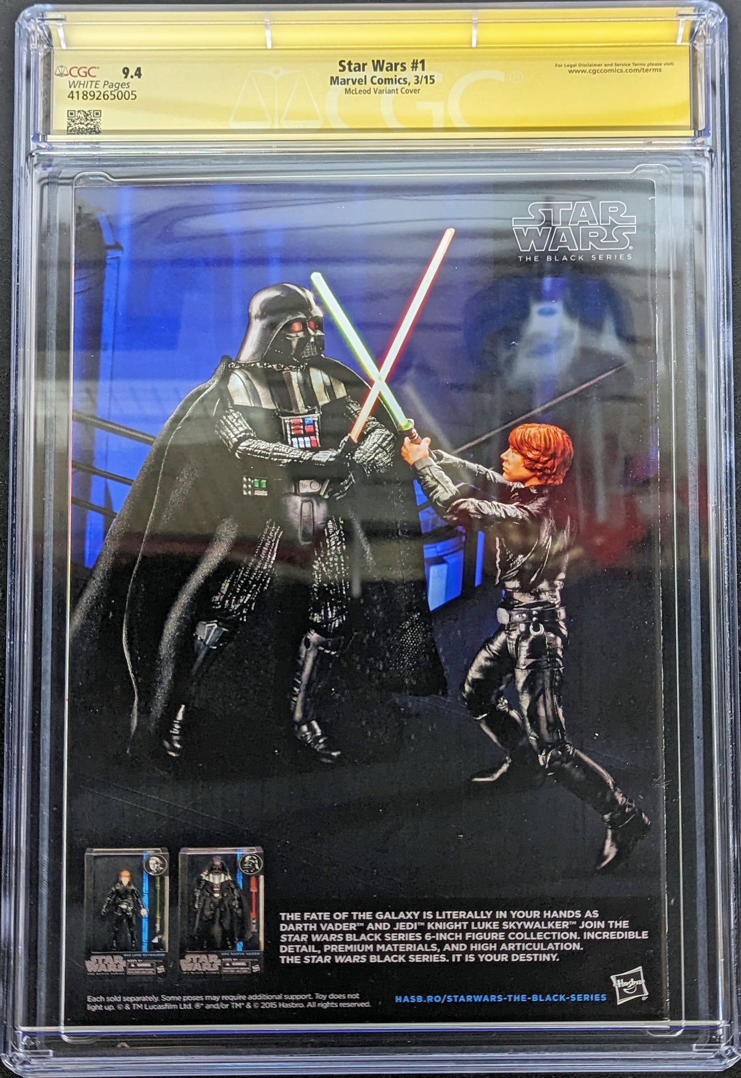 Star Wars #1 CGC 9.4 Signed by Bob McLeod