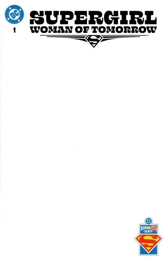 Superman Day 2026 Supergirl Woman Of Tomorrow #1 Cover C Blank Card Stock Variant