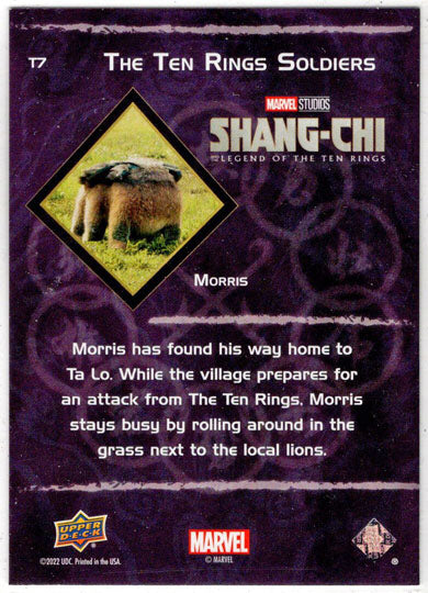 2023 Upper Deck Marvel Shang-Chi Ten Rings Soldiers Insert Card T7 Morris