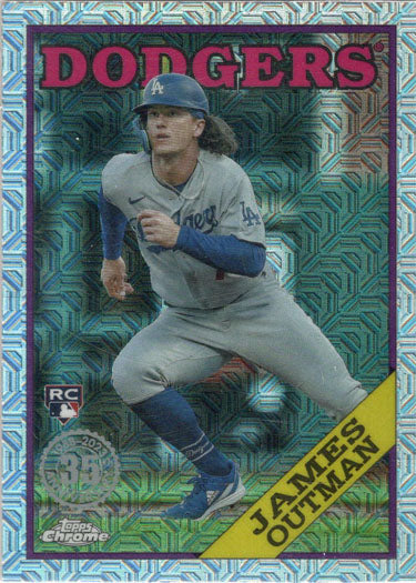 Topps Series One Baseball 2023 Chrome Silver Card T88C-21 James Outman