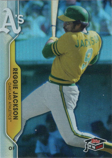 Topps Of The Class Baseball 2020 Greats Foil Card TCG-16 Reggie Jackson 097/299