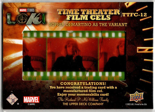 2023 Upper Deck Marvel Loki Time Theater Film Cels Card TTFC-12 S. Di Martino