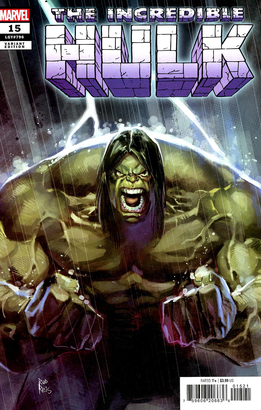 Incredible Hulk #15 Rod Reis Variant