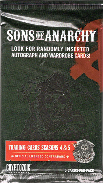 Sons of Anarchy Seasons 4 & 5 Factory Sealed Trading Card Pack