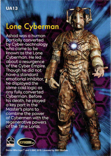 2022 Doctor Who Series 11 & 12 Allies Adversaries Insert Card UA13 Lone Cyberman