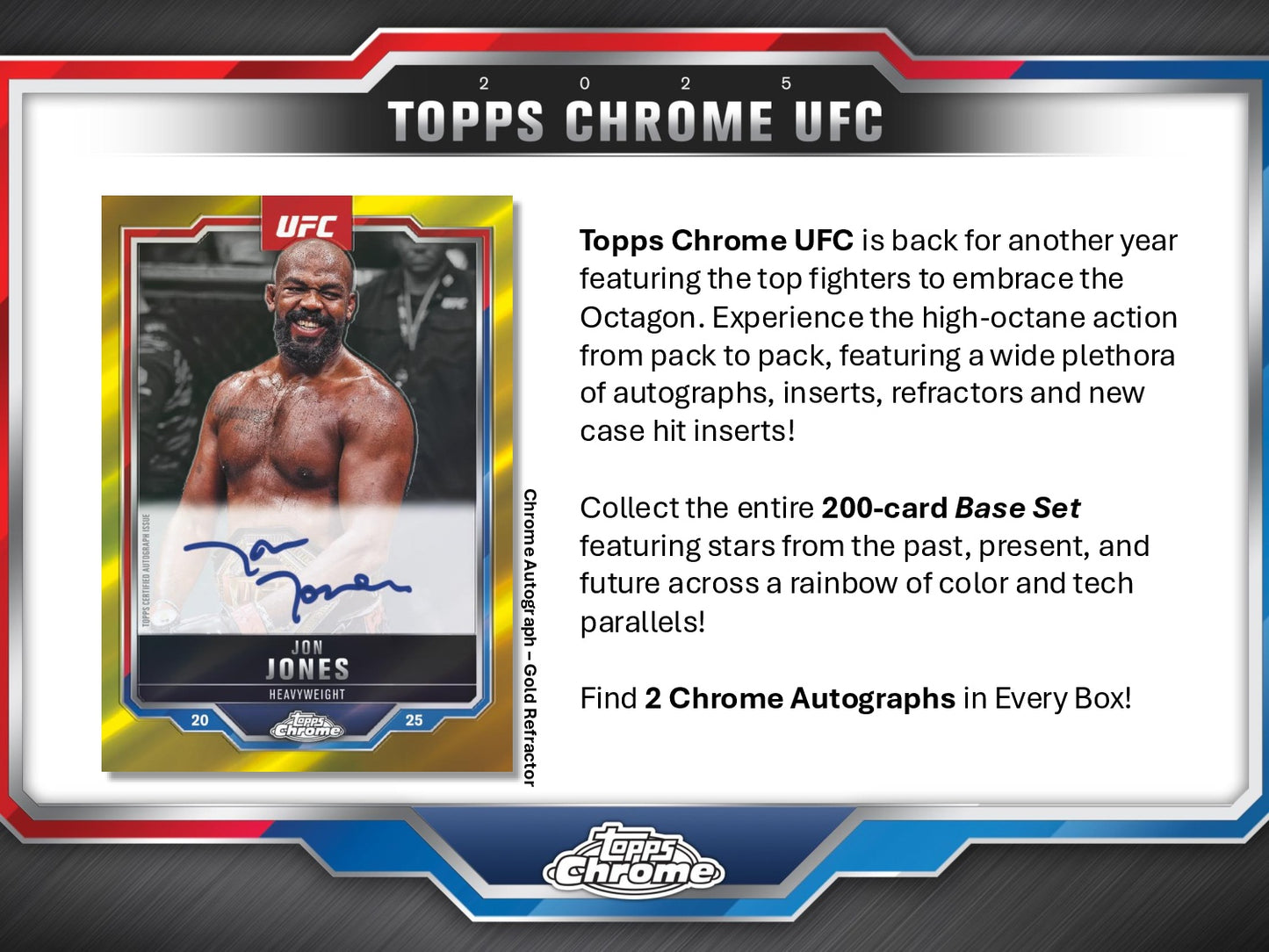 2025 Topps UFC Chrome Hobby Box