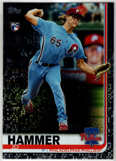 2019 Topps Update Baseball Black Border Parallel Card US27 JD Hammer 34/67