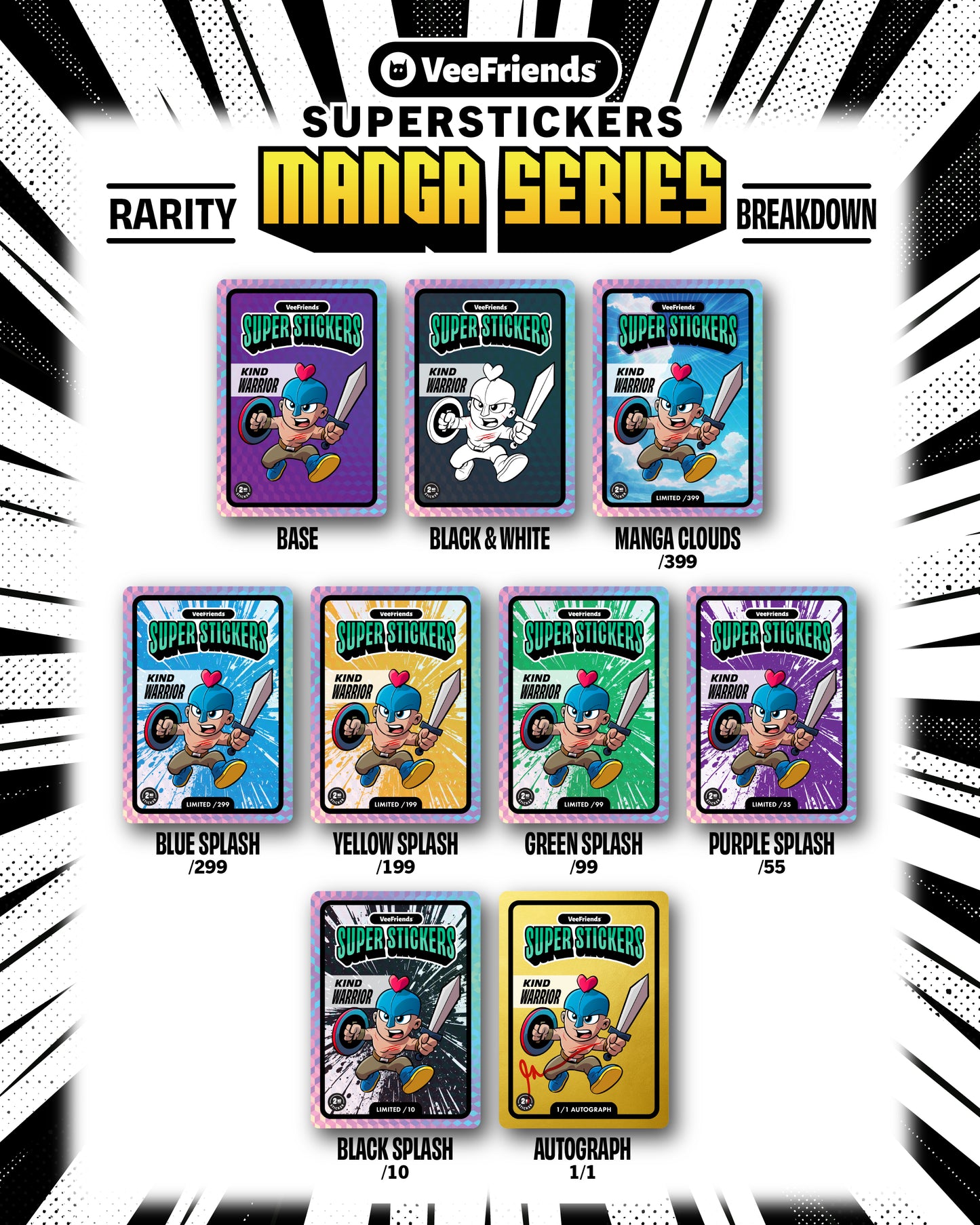 2025 VeeFriends Superstickers Manga Series Box