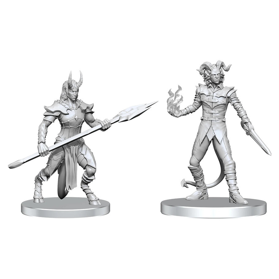Pathfinder Battles Deep Cuts Miniatures - Unpainted: Vordine (Infantry Devil) & Pitborn Rogue