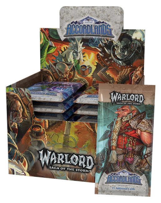 Warlord CCG: Saga of the Storm - Into the Accordlands Booster Display