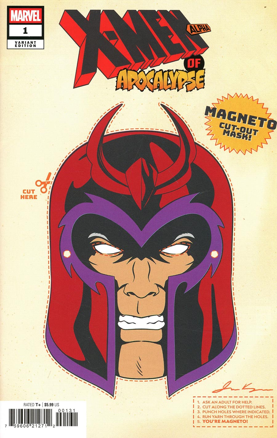 X Men Of Apocalypse Alpha #1 Retro Halloween Mask Variant