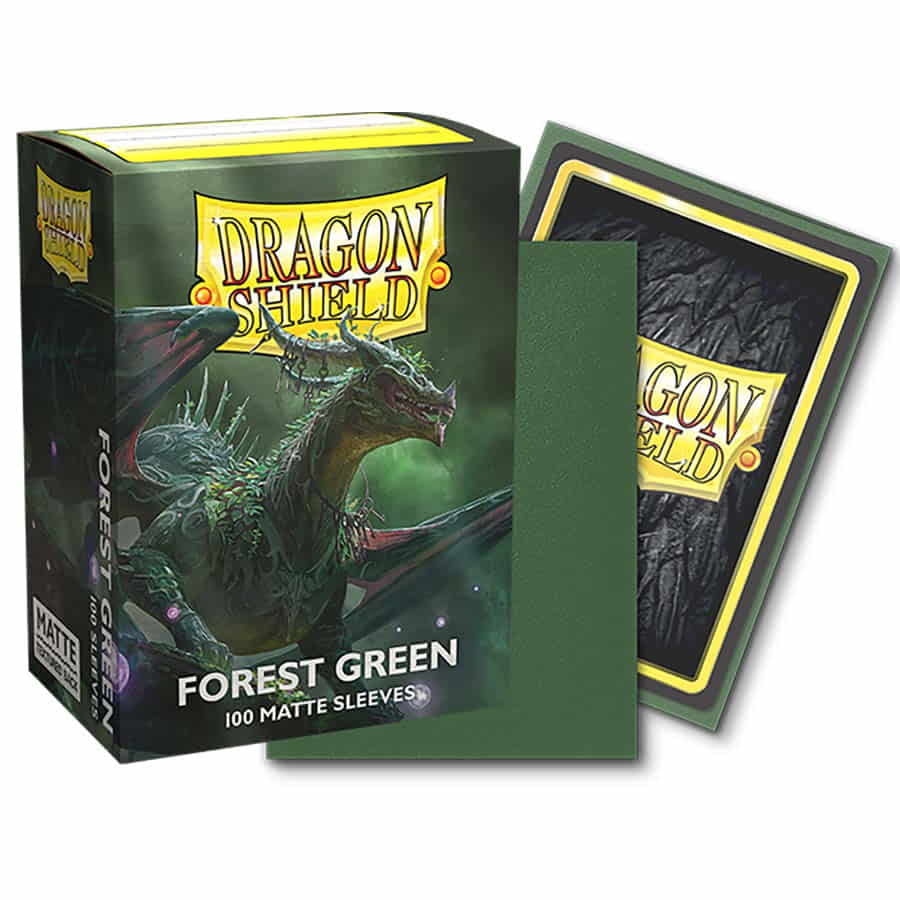 Dragon Shield Matte Sleeve - Forest Green 'Kiaverix’ 100ct