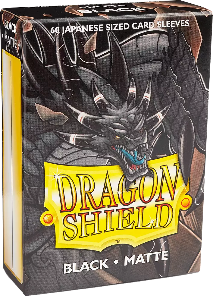 Dragon Shield Japanese Sized Matte Sleeves - Black 60ct