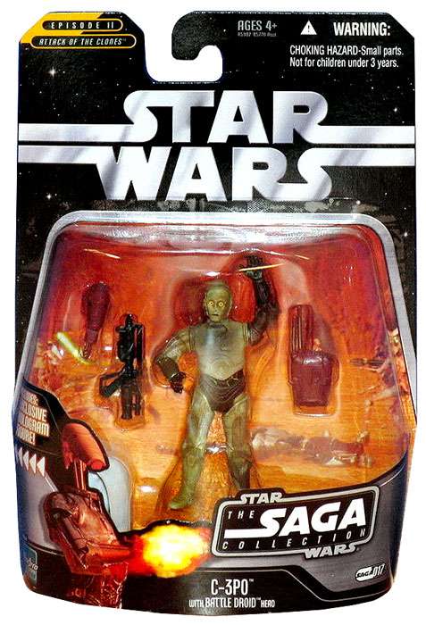 Star Wars Saga Collection 017 C-3PO (with Battle Droid head)