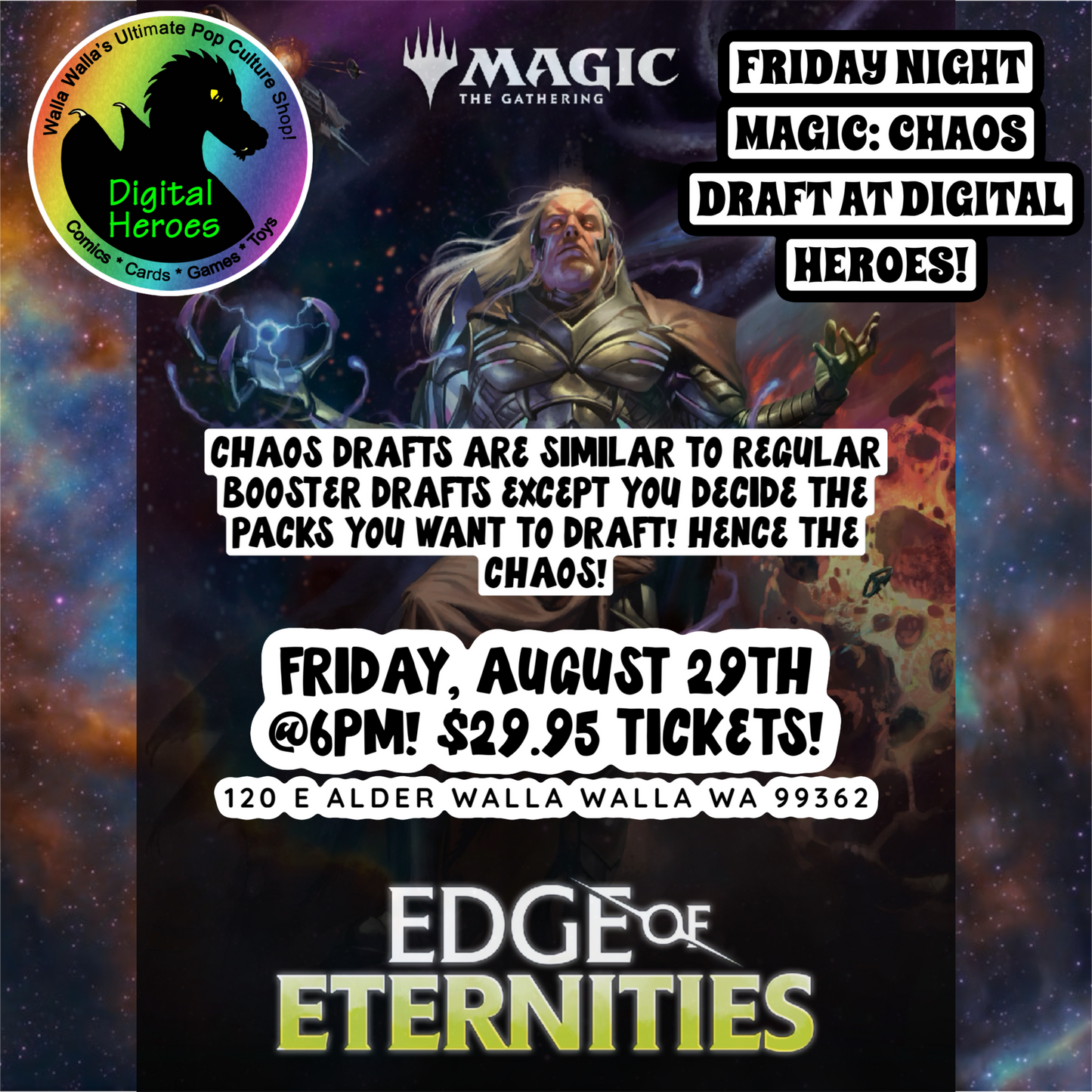 08/29/2025 MTG FNM: CHAOS DRAFT!!! Ticket
