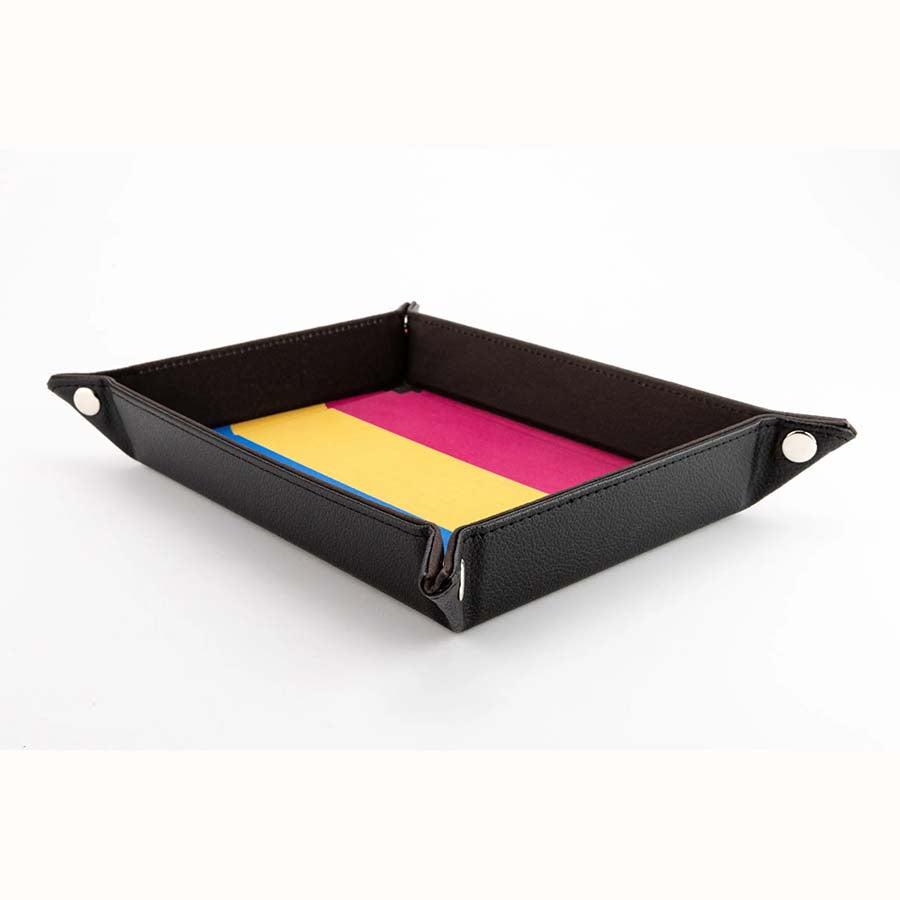 Fanroll Pride Fold Up Velvet Dice Tray - Pansexual Flag