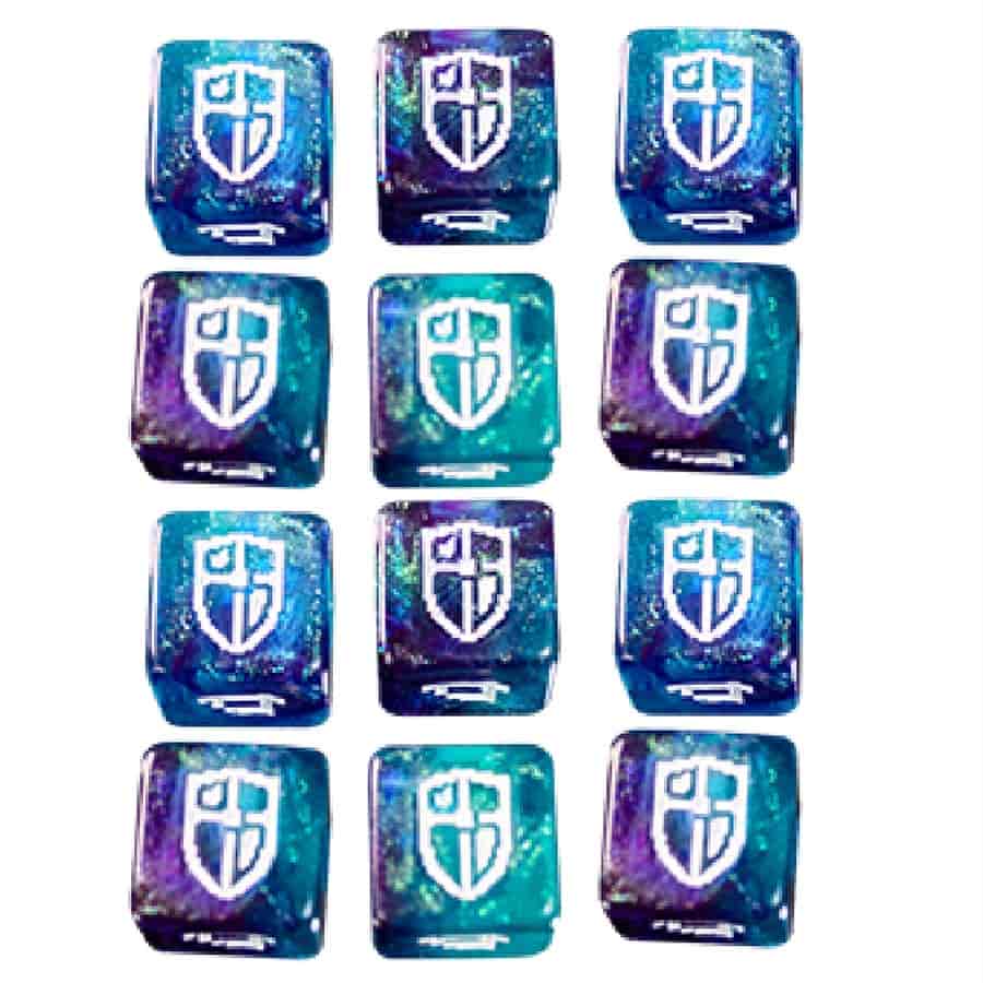 One Up Dice 12d6 Set - Radiant Shield