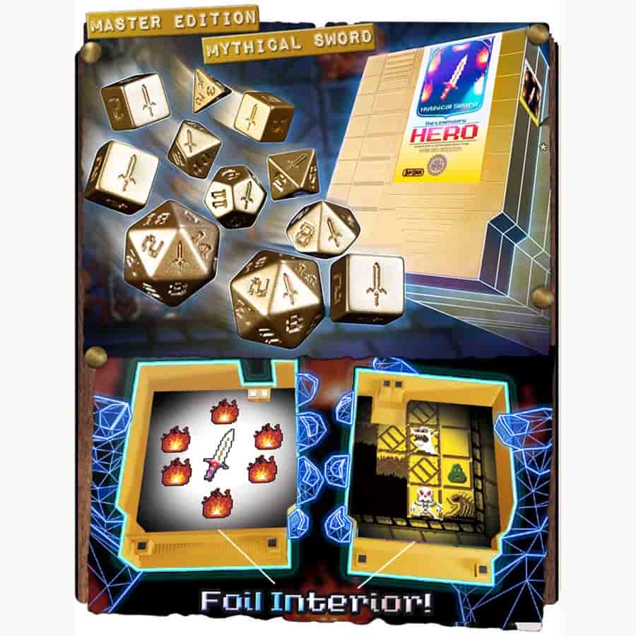 One Up Dice Polyhedral Cartridge Set - Master Edition Mythical Sword