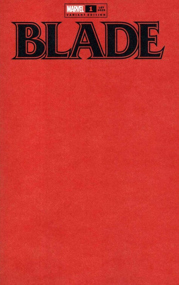 Blade 1 Blood Red Blank Cover Variant